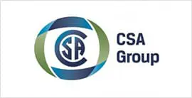 A logo of the csa group